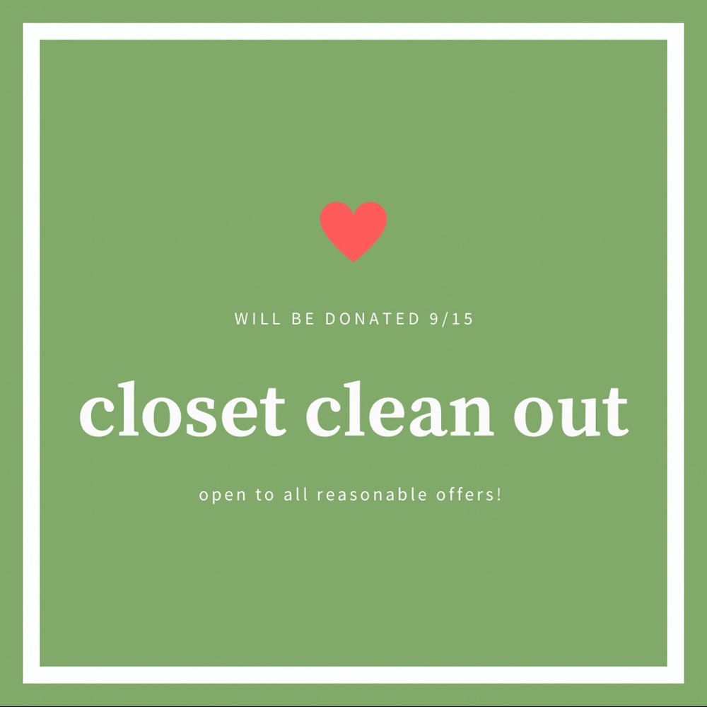 CLOSET CLEANOUT